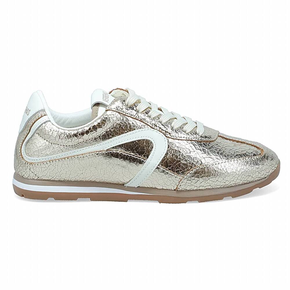 NEW VERBENAS women's jamaica breck sava sneaker in metallic gold